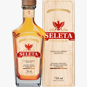 CACHAÇA SELETA 5 MADEIRAS - PREMIUM - Empório Salinas