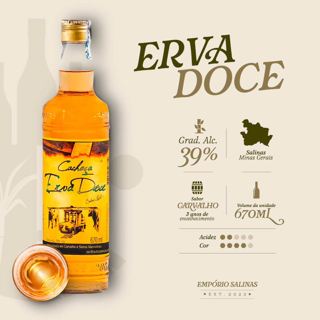 ERVA DOCE CARVALHO 670ML - Empório Salinas