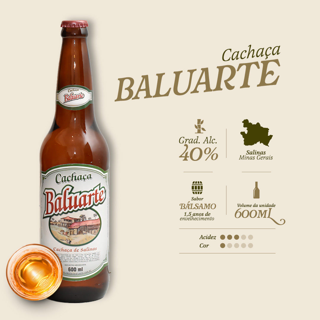 CACHAÇA BALUARTE 600ML - Empório Salinas