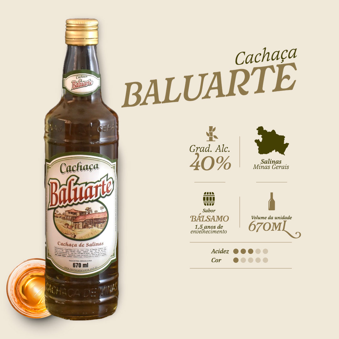 CACHAÇA BALUARTE 670ML BALSÁMO - Empório Salinas