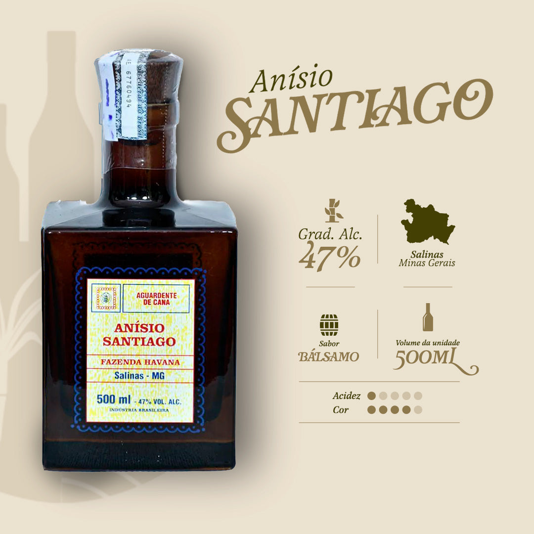 CACHAÇA ANÍSIO SANTIAGO- EDIÇÃO ESPECIAL 500 ML - Empório Salinas
