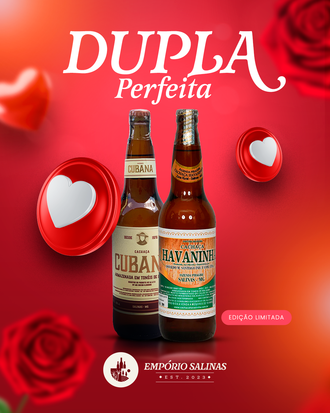 KIT DE CACHAÇA DUPLA PERFEITA