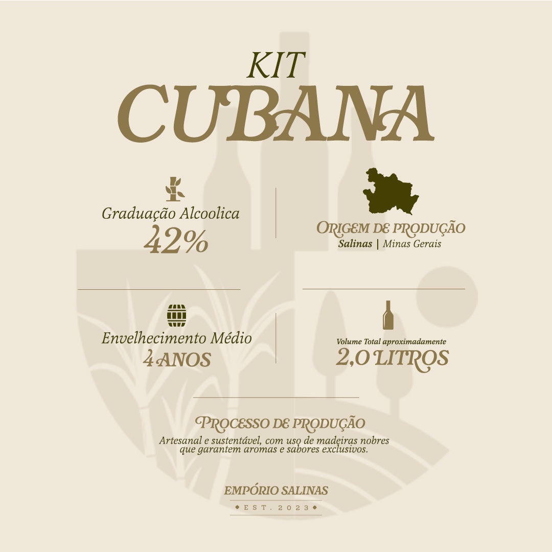 KIT CACHAÇA CUBANA - Empório Salinas