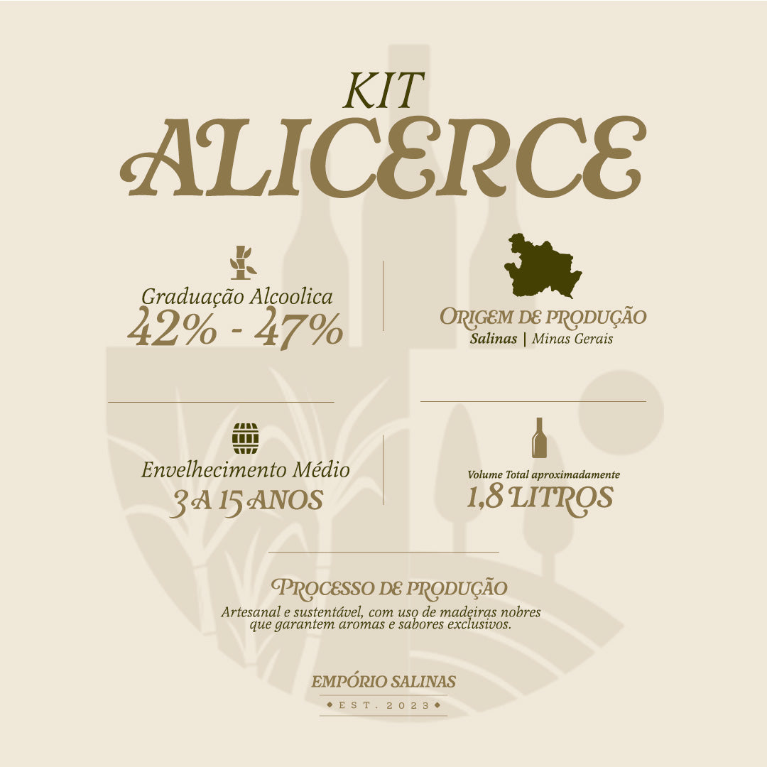 KIT DE CACHAÇAS - ALICECE - Empório Salinas
