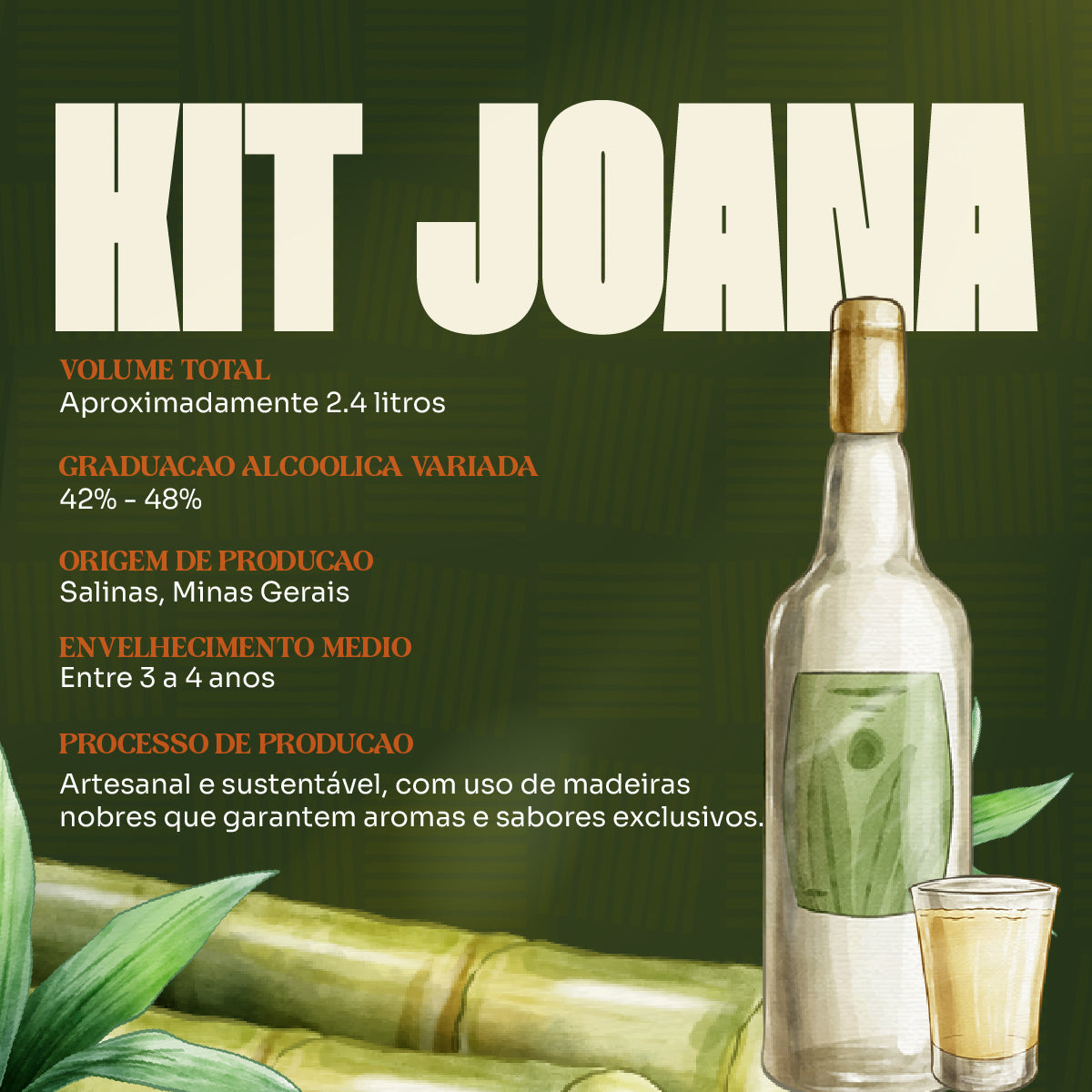 Kit de Cachaças - Joana - Empório Salinas