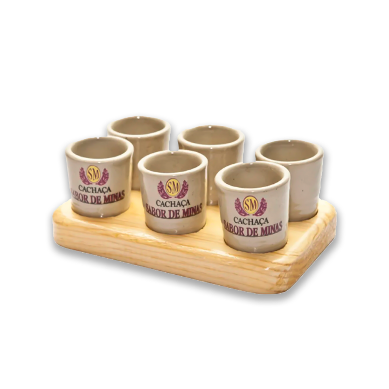KIT 6 COPOS DE PORCELANA SABOR DE MINAS - Empório Salinas