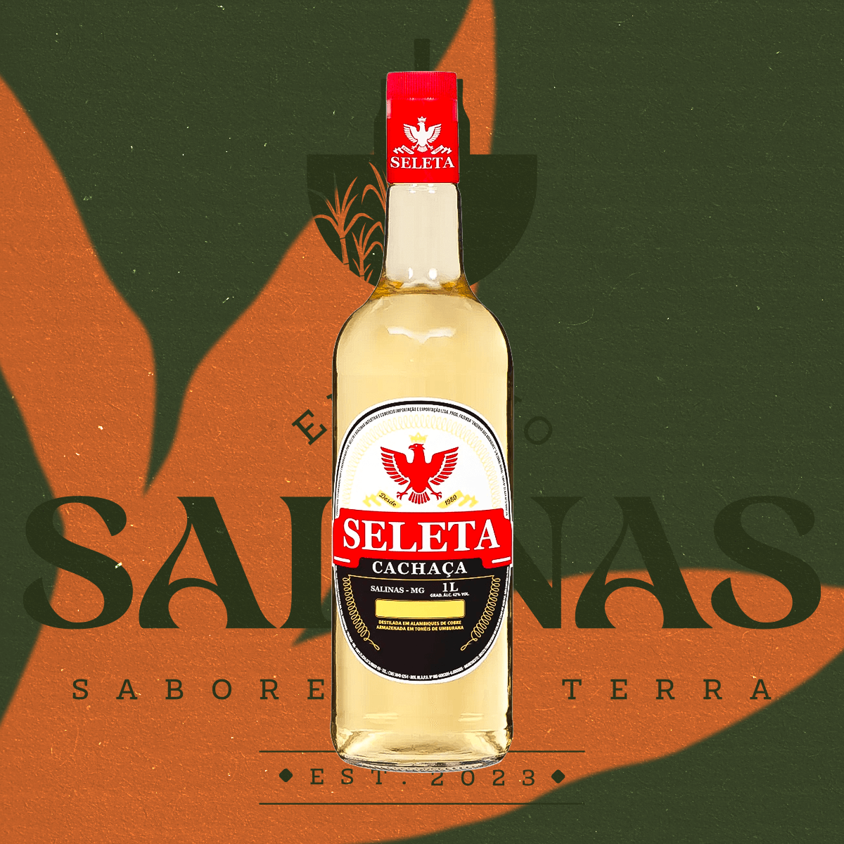 CACHAÇA SELETA OURO 1LT AGUARDENTE PINGA ANTÔNIO RODRIGUES - Empório Salinas